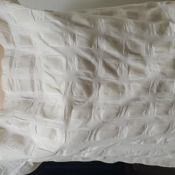 M textured shadow folding midi beige pockets luxe material lined - Picture 3 of 7